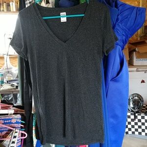 Victoria secret pink black tee w flecks of color